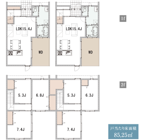 Cタイプの間取り図