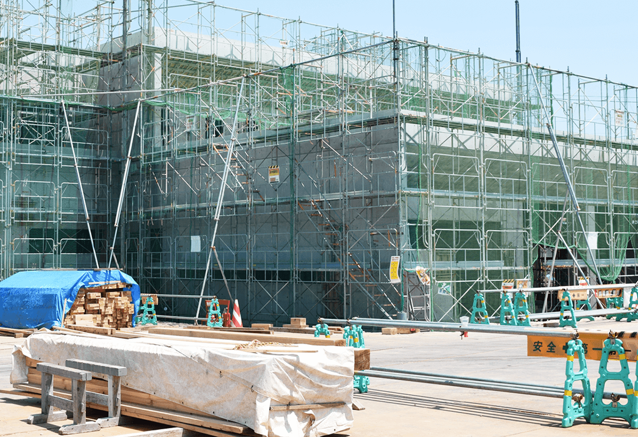 建設中の建物