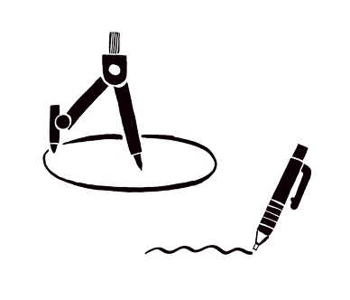 コンパスのイラスト